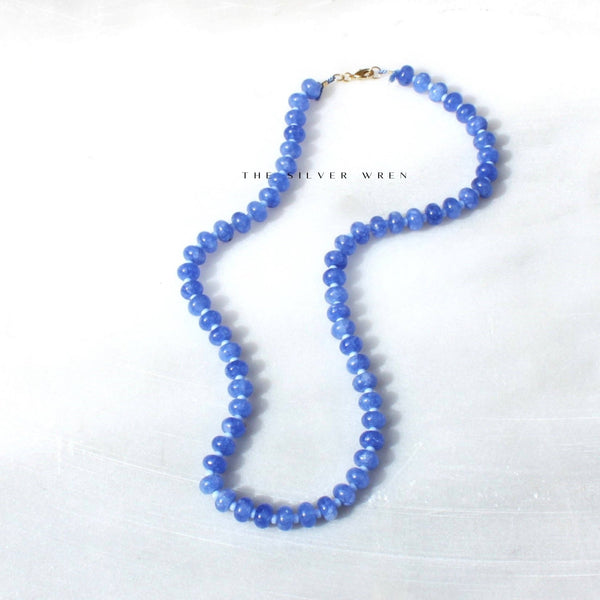Stone Candy Beaded Necklace - Cornflower Blue - nineNORTH | Men's & Women's Clothing Boutique