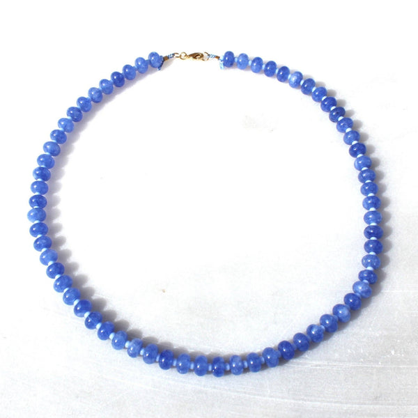 Stone Candy Beaded Necklace - Cornflower Blue - nineNORTH | Men's & Women's Clothing Boutique