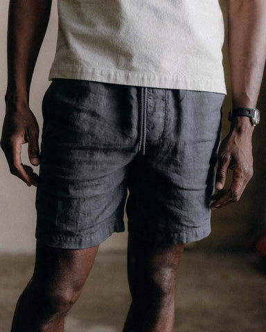 Taylor Stitch The Après Short / Faded Black Hemp - nineNORTH | Men's & Women's Clothing Boutique