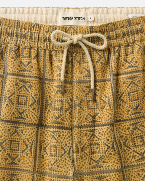 Taylor Stitch The Apres Short - Fennel Block Print - nineNORTH | Men's & Women's Clothing Boutique