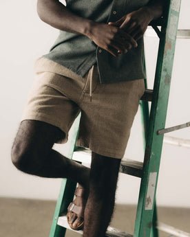 Taylor Stitch The Apres Short - Heather Oat Crepe - nineNORTH | Men's & Women's Clothing Boutique