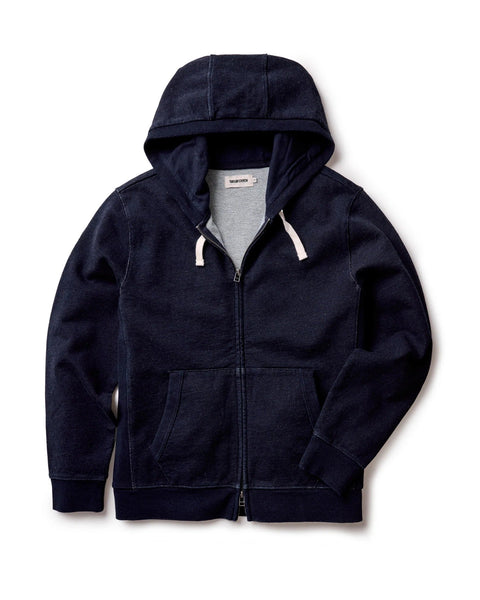 Taylor Stitch The Après Zip Hoodie / Rinsed Indigo Terry - nineNORTH | Men's & Women's Clothing Boutique