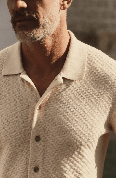 Taylor Stitch The Arlo Sweater Polo - Oat - nineNORTH | Men's & Women's Clothing Boutique