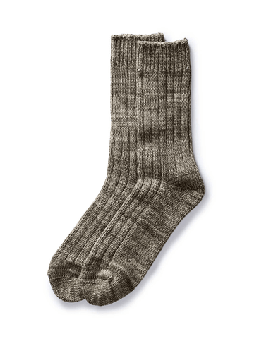 Taylor Stitch The Camp Sock / Marled Smoked Olive - nineNORTH | Men's & Women's Clothing Boutique