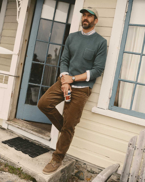 Taylor Stitch The Crawford Crew Sweater - Faded Spruce - nineNORTH | Men's & Women's Clothing Boutique