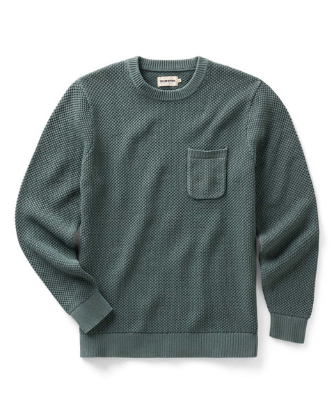 Taylor Stitch The Crawford Crew Sweater - Faded Spruce - nineNORTH | Men's & Women's Clothing Boutique