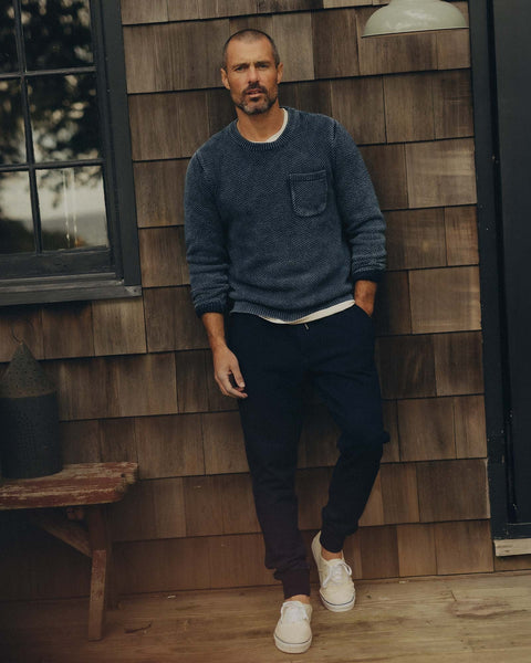 Taylor Stitch The Crawford Crew Sweater - Washed Indigo - nineNORTH | Men's & Women's Clothing Boutique