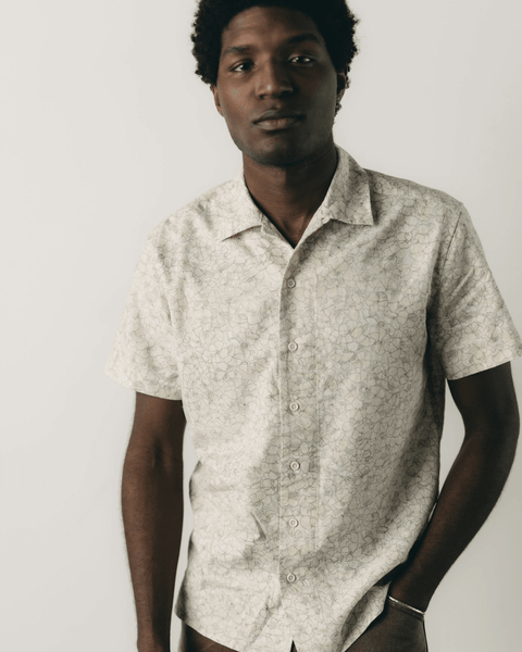 Taylor Stitch The Davis Shirt - Grey Skies Floral - nineNORTH | Men's & Women's Clothing Boutique