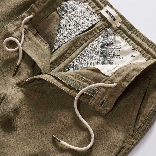 Taylor Stitch The Easy Short / Olive Linen - nineNORTH | Men's & Women's Clothing Boutique