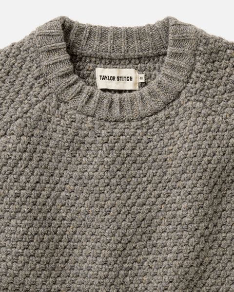 Taylor Stitch The Fisherman Sweater / Taupe Merino - nineNORTH | Men's & Women's Clothing Boutique