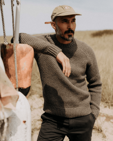 Taylor Stitch The Fisherman Sweater / Taupe Merino - nineNORTH | Men's & Women's Clothing Boutique