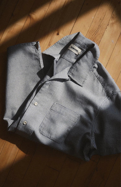 Taylor Stitch The Hawthorne Shirt - Blue Pin Dot Dobby - nineNORTH | Men's & Women's Clothing Boutique