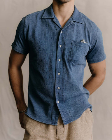 Taylor Stitch The Hawthorne Shirt / Washed Indigo Crepe - nineNORTH | Men's & Women's Clothing Boutique