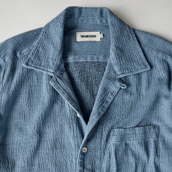 Taylor Stitch The Hawthorne Shirt / Washed Indigo Crepe - nineNORTH | Men's & Women's Clothing Boutique