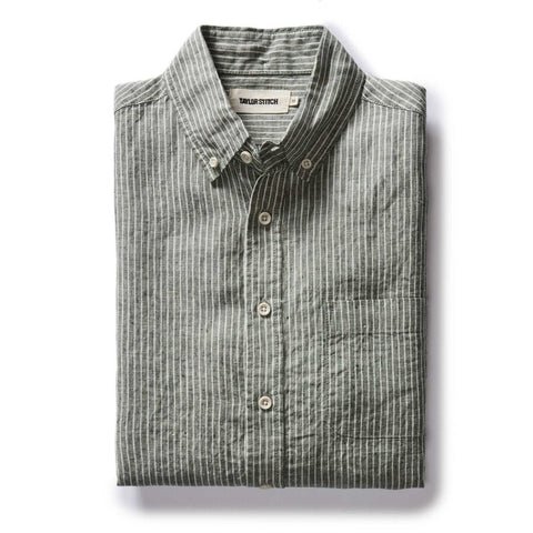 Taylor Stitch The Jack / Cilantro Stripe Linen - nineNORTH | Men's & Women's Clothing Boutique