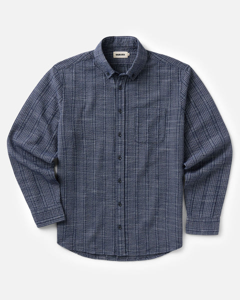 Taylor Stitch The Jack - Indigo Basketweave Check - nineNORTH