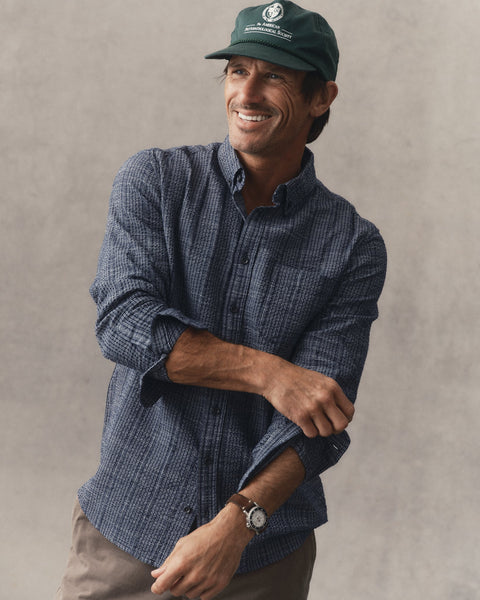 Taylor Stitch The Jack - Indigo Basketweave Check - nineNORTH