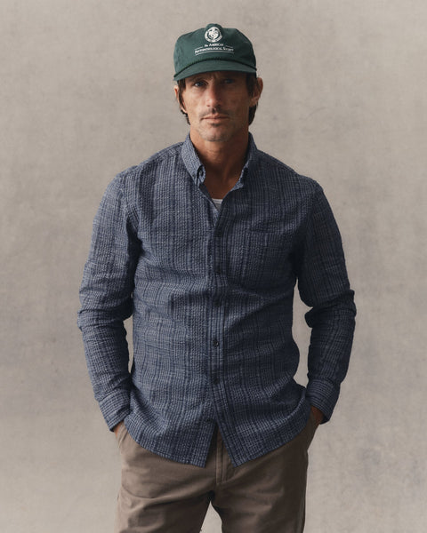 Taylor Stitch The Jack - Indigo Basketweave Check - nineNORTH