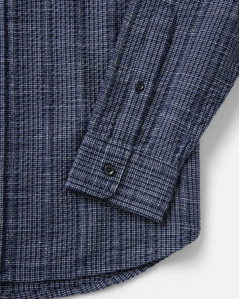 Taylor Stitch The Jack - Indigo Basketweave Check - nineNORTH