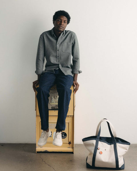 Taylor Stitch The Jack Shirt - Charcoal Twist Waffle - nineNORTH | Men's & Women's Clothing Boutique