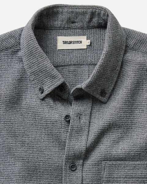 Taylor Stitch The Jack Shirt - Charcoal Twist Waffle - nineNORTH | Men's & Women's Clothing Boutique