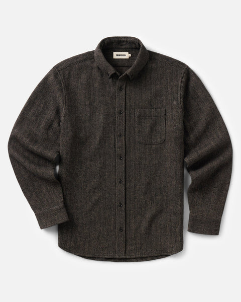 Taylor Stitch The Jack - Walnut Herringbone Wool - nineNORTH