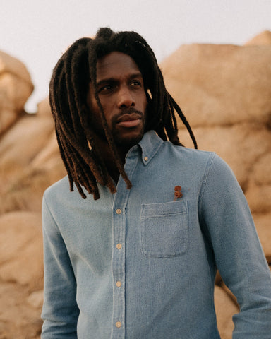Taylor Stitch The Jack / Washed Indigo Waffle - nineNORTH | Men's & Women's Clothing Boutique