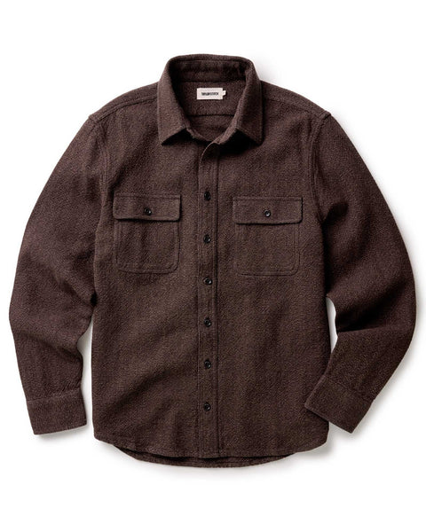 Taylor Stitch The Ledge Shirt / Black Coffee Linen Tweed - nineNORTH | Men's & Women's Clothing Boutique