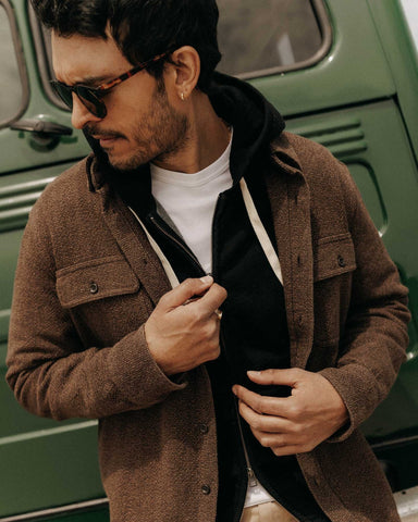 Taylor Stitch The Ledge Shirt / Black Coffee Linen Tweed - nineNORTH | Men's & Women's Clothing Boutique