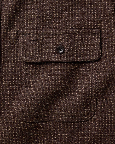 Taylor Stitch The Ledge Shirt / Black Coffee Linen Tweed - nineNORTH | Men's & Women's Clothing Boutique