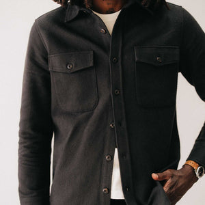 Taylor Stitch The Maritime Shirt Jacket / Faded Black Moleskin Twill - nineNORTH | Men's & Women's Clothing Boutique
