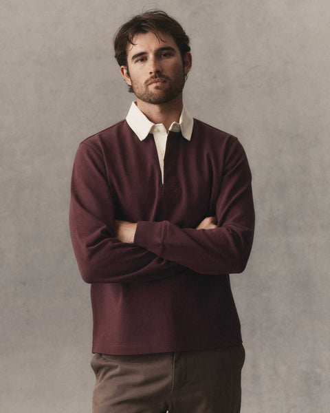 Taylor Stitch The Rugby Shirt - Burgundy - nineNORTH | Men's & Women's Clothing Boutique