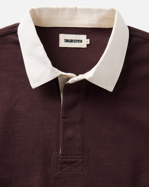 Taylor Stitch The Rugby Shirt - Burgundy - nineNORTH | Men's & Women's Clothing Boutique