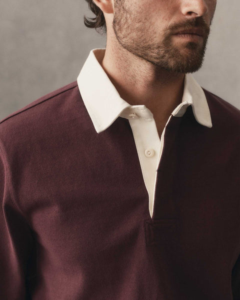Taylor Stitch The Rugby Shirt - Burgundy - nineNORTH | Men's & Women's Clothing Boutique