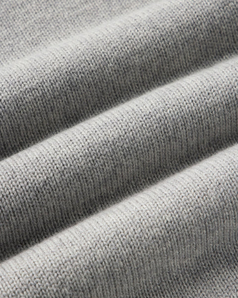 Taylor Stitch The Rugby Sweater - Heather Grey Merino - nineNORTH