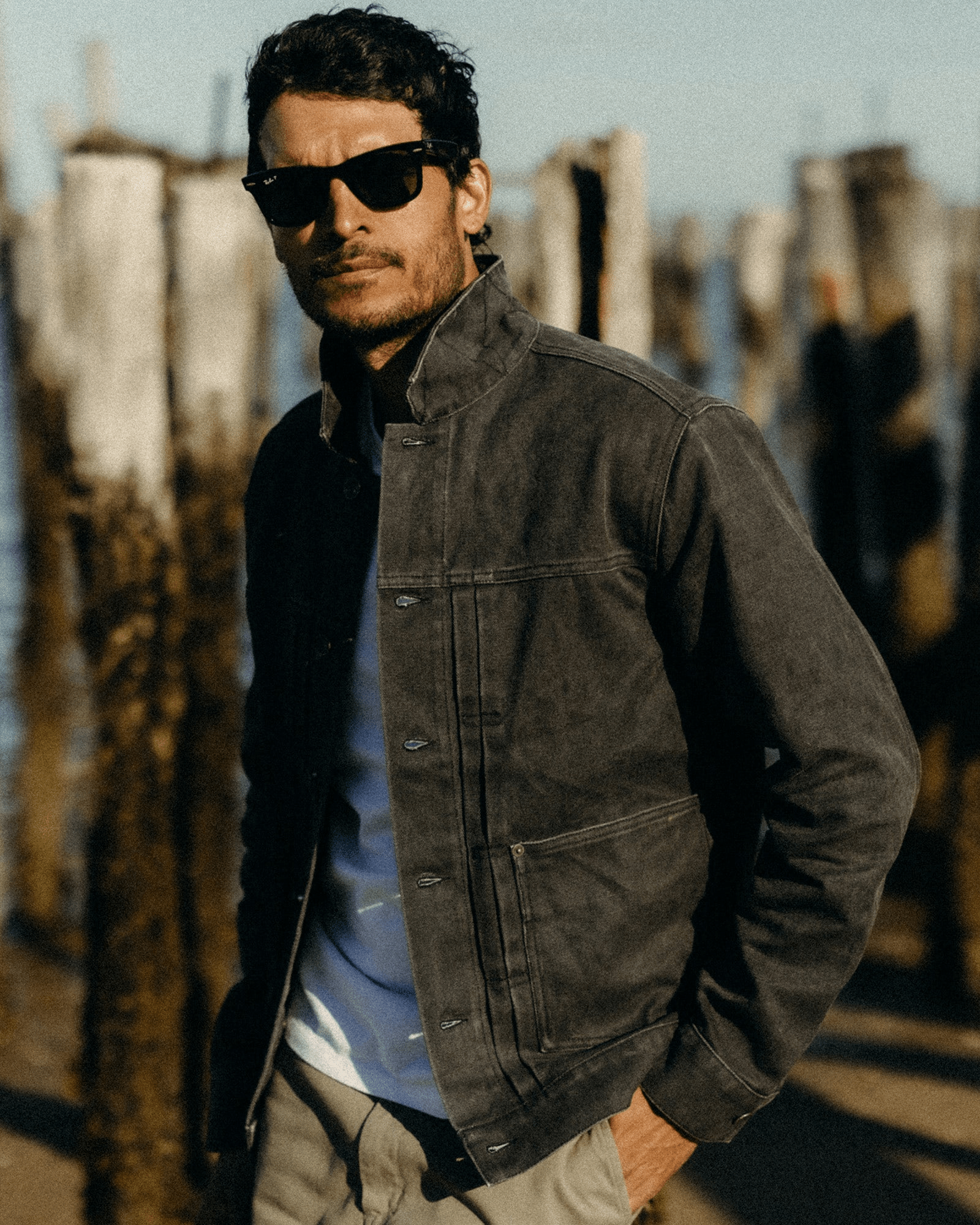 Taylor Stitch The Ryder Jacket / Coal Chipped Canvas - nineNORTH | Men's & Women's Clothing Boutique