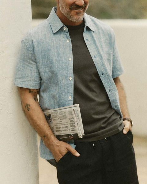 Taylor Stitch The Short Sleeve California - Sky Hemp - nineNORTH | Men's & Women's Clothing Boutique