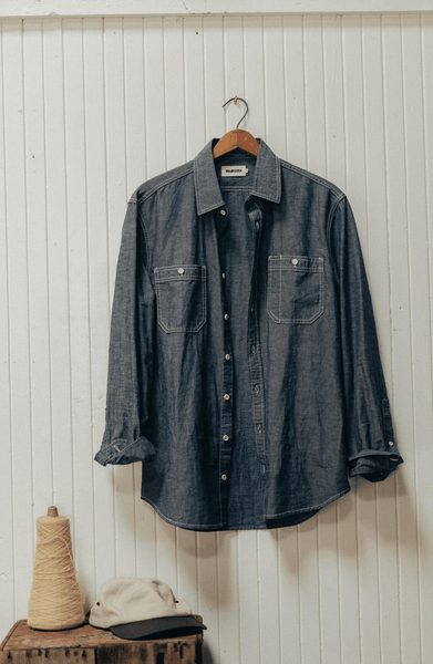 Taylor Stitch The Utility Shirt / Rinsed Indigo Nep - nineNORTH | Men's & Women's Clothing Boutique