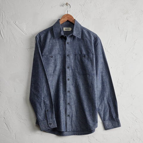 Taylor Stitch The Utility Shirt / Rinsed Indigo Nep - nineNORTH | Men's & Women's Clothing Boutique