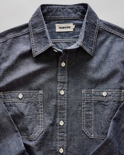 Taylor Stitch The Utility Shirt / Rinsed Indigo Nep - nineNORTH | Men's & Women's Clothing Boutique