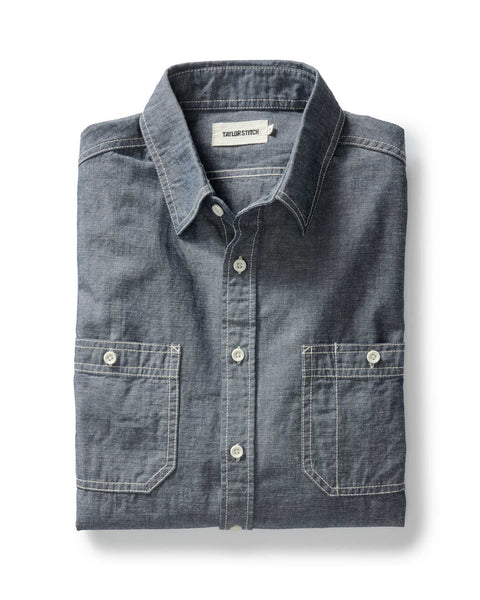 Taylor Stitch The Utility Shirt / Rinsed Indigo Nep - nineNORTH | Men's & Women's Clothing Boutique