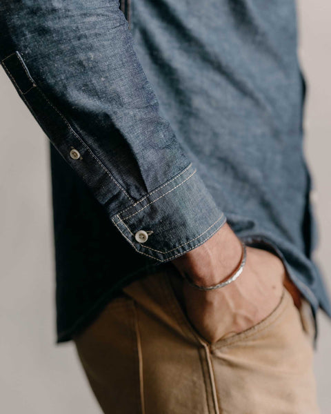 Taylor Stitch The Utility Shirt / Rinsed Indigo Nep - nineNORTH | Men's & Women's Clothing Boutique