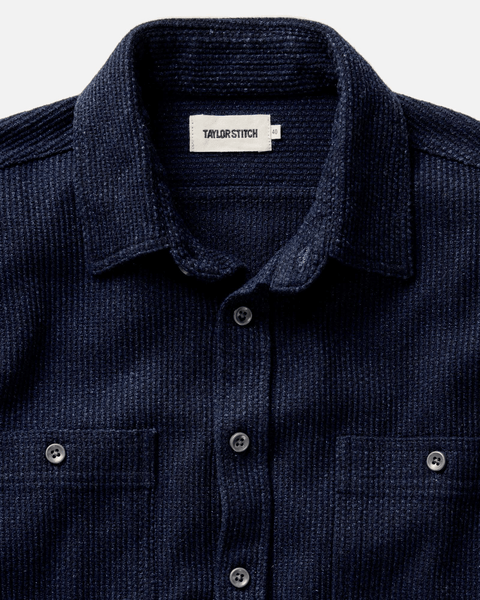 Taylor Stitch The Utility Shirt / Rinsed Indigo Sashiko - nineNORTH | Men's & Women's Clothing Boutique