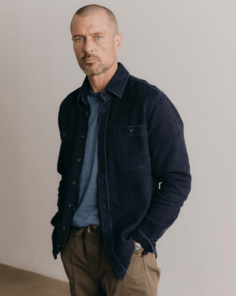 Taylor Stitch The Utility Shirt / Rinsed Indigo Sashiko - nineNORTH | Men's & Women's Clothing Boutique