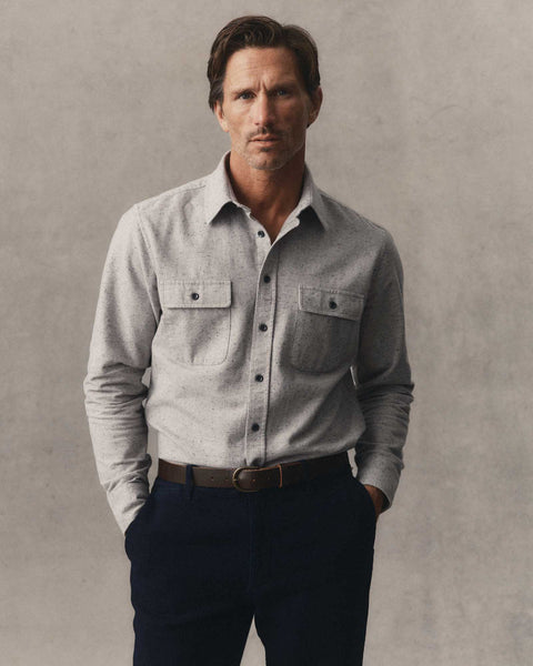 Taylor Stitch The Yosemite Shirt - Mist Donegal - nineNORTH | Men's & Women's Clothing Boutique