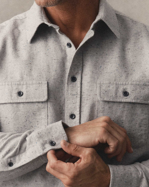 Taylor Stitch The Yosemite Shirt - Mist Donegal - nineNORTH | Men's & Women's Clothing Boutique