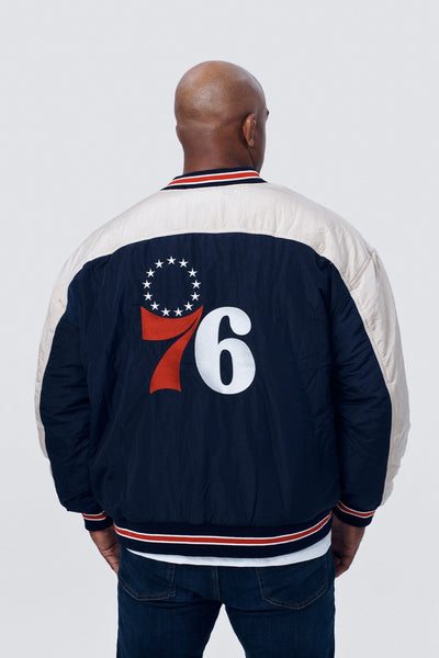 Terez Philadelphia 76ers Time Out Bomber Jacket - nineNORTH