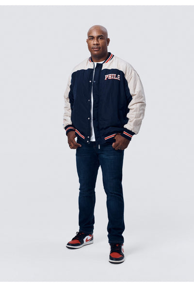 Terez Philadelphia 76ers Time Out Bomber Jacket - nineNORTH