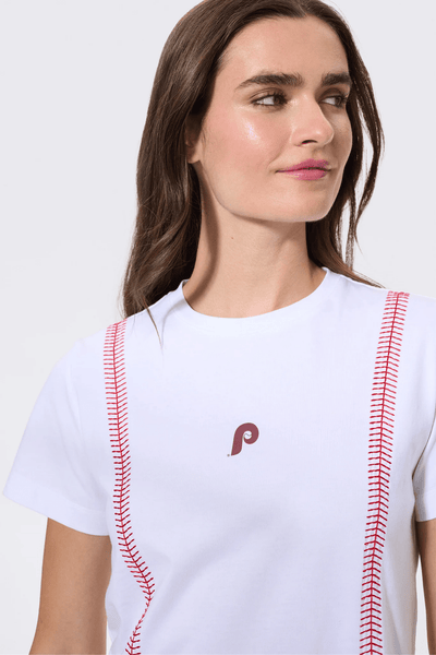 Terez Philadelphia Phillies Stitch Draft Tee - Sugar Swizzle - nineNORTH | Men's & Women's Clothing Boutique