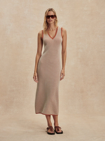 Varley Albane Knit Dress - Caramel Clay - nineNORTH | Men's & Women's Clothing Boutique